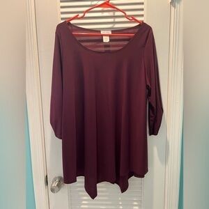 Burgundy Blouse